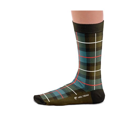 930 Olive-White Socks