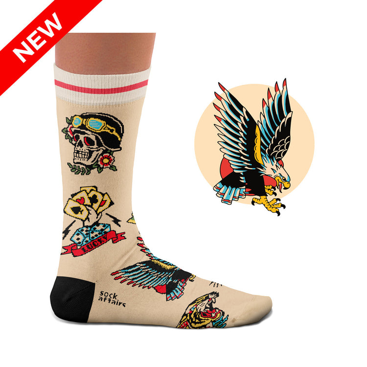 American War Tattoo Socks