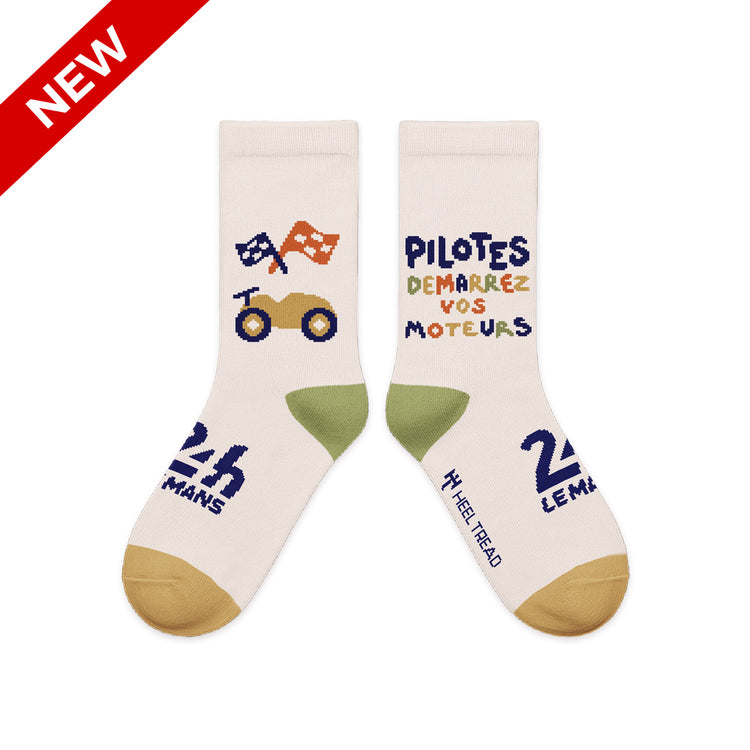 Le Mans Demarrez Vos Moteurs Kids Socks