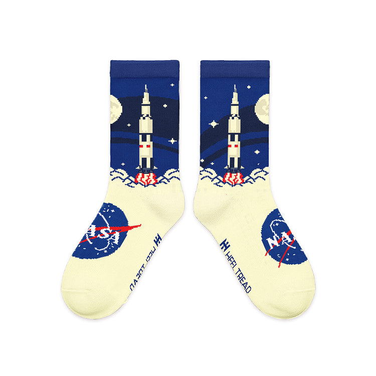 NASA Saturn Kids Socks
