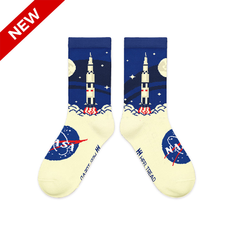NASA Saturn Kids Socks