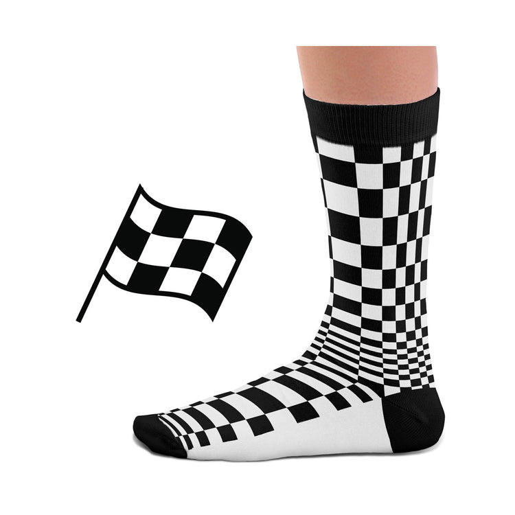 Pasha Black/White Socks