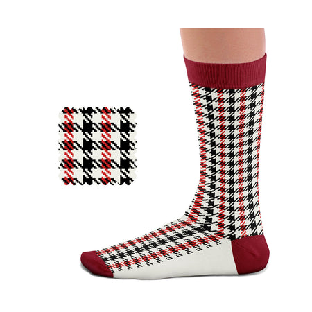 Pepita Black-Red Socks