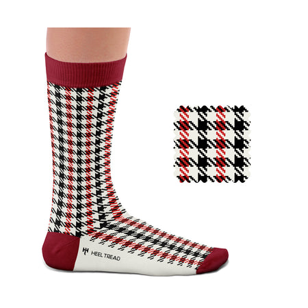 Pepita Black-Red Socks