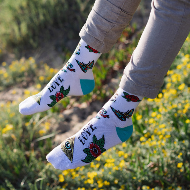 Traditional American Tattoo Socks