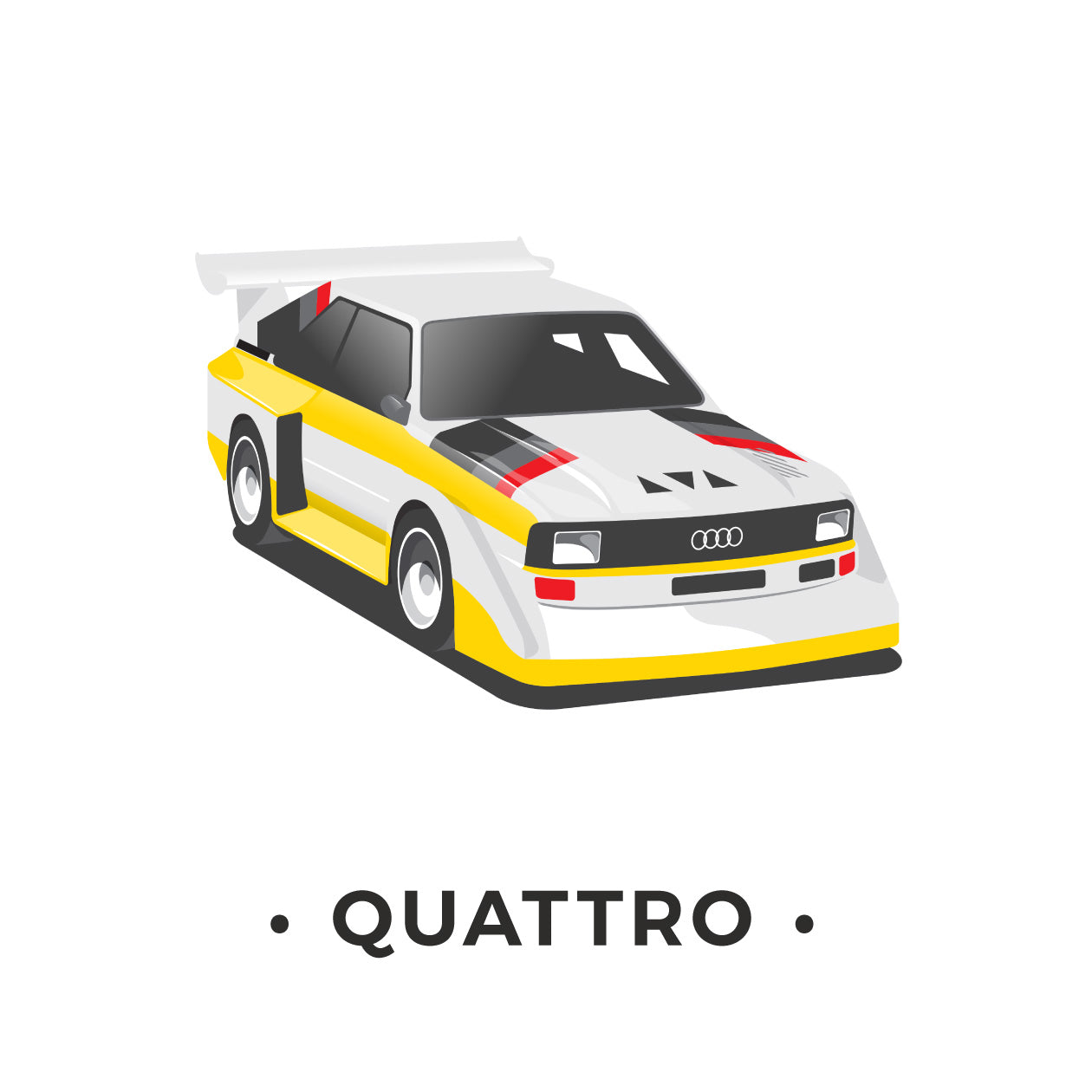 Quattro Keychain